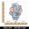 Water Bottle Sticker Set I Wont Forget This Elephant Cartoon Cute Waterproof Vinyl Stickers Pack Decal, Skateboard, Laptop, Car, Window, Bumper - 5 Pack